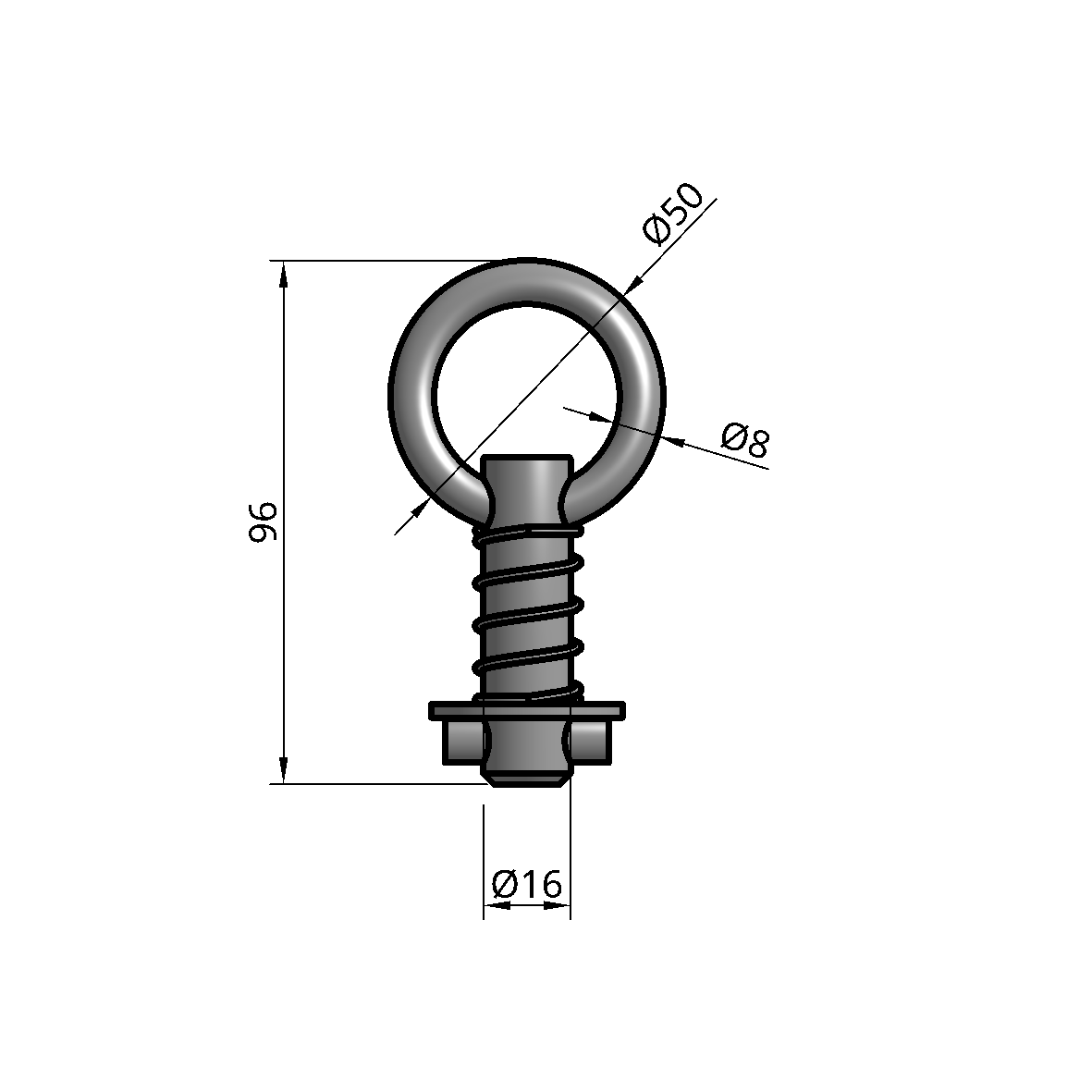 1T Tie Down Points - Pair